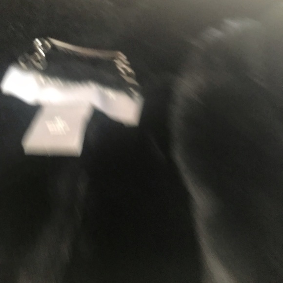 Ann Taylor black coat faux fur, suede feel Medium size - Picture 4 of 12